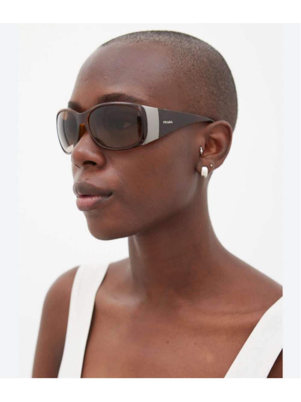 PRADA Vintage SPR07G Brown Tortoiseshell Sunglasses 61 mm 17 - Picture 3 of 13